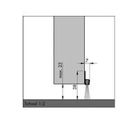 Bas de porte aluminiumà brosse IBS39 100cm - - 0308301D