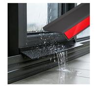 Bas de Porte Anti Pluie Déflecteur de Pluie Avec Biseau à 135° | Protection Pluie Adhésive Drainage Efficace Bouclier Pluie Bord Extérieur Fenêtre(4.5x200cm/1.8x78.7in)