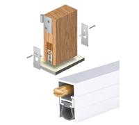 Bas de Porte Automatique Plinthe Automatique Encastrée pour Porte, Bas de Porte Auto-ajustable pour Colmater Les Interstices, Joint D'isolation Phonique | 96cm(37.8in)