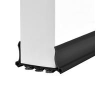 Bas de Porte Isolant, 98 x 5cm Boudin de Porte, AutoadhéSive et Adjustable, Isolant Phonique Thermique Bande D'ÉtanchéIté Anti Bruit PoussièRe Stop à L'Air Froid Anti Souris Fourmi (Noir)