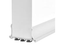 Bas de Porte Isolant, 98 x 5cm Boudin de Porte, AutoadhéSive et Adjustable, Isolant Phonique Thermique Bande D'ÉtanchéIté Anti Bruit PoussièRe Stop à L'Air Froid Anti Souris Fourmi (Blanc)