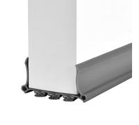 Bas de Porte Isolant, 98 x 5cm Boudin de Porte, AutoadhéSive et Adjustable, Isolant Phonique Thermique Bande D'ÉtanchéIté Anti Bruit PoussièRe Stop à L'Air Froid Anti Souris Fourmi (Gris)
