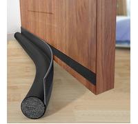 Bas de porte unilatéral - AIMOONSA - 96 cm (coupeable) - Cuir PU & mousse PE - Noir - Anti-bruit/antifroid