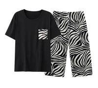 Bas De Pyjama Femme Ete Grande Taille Ensemble Satin Vêtements Nuit Coton Léger Short Été Court Manches Courtes 2 Pieces Pijamas Col V Pantalon Chic Ensembles Haute Pièces En À Longues,a-Blanc,5XL