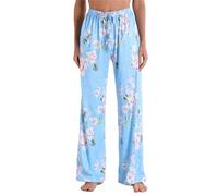 Bas de Pyjama Femme Long Pantalon de Pyjama à Carreaux Pantalon de Nuit Confortable Pantalon de Loisirs avec Taille élastique Ample Pas Cher Nightwear