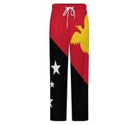 Bas De Pyjama Pour Femme Doux Et Confortable Avec Poches Imprimé Drapeau De L'État Indépendant De Papouasie-Nouvelle-Guinée Pantalon De Nuit Pour Homme Taille Xxl