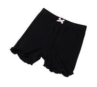 Bas de short en fibre pour adultes Doux et respirant Filles en dehors de l'assurance Pantalons pour activités quotidiennes scolaires Pantalons courts doux, Noir , taille unique