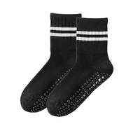 Bas de Yoga antidérapants pour Femmes, Motif Filet d'abeille, ne Tombent Pas Facilement, adaptés à la Danse Classique et au Yoga(Black,38 * 8 * 0.8cm)