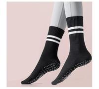 Bas de Yoga antidérapants pour Femmes, Motif Filet d'abeille, ne Tombent Pas Facilement, adaptés à la Danse Classique et au Yoga(Black,38 * 8 * 0.8cm)
