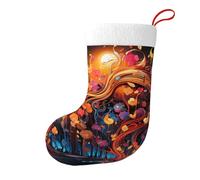 Bas décoratifs de Noël HJFCZH colorés imprimés notes de musique pour fête de Noël