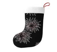 Bas décoratifs de Noël WHJSHOP fleuri motif feu d'artifice romantique pour Noël fête de vacances