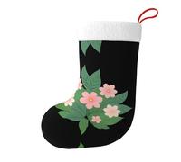 Bas décoratifs de Noël YYHWHJDE Six petites fleurs roses impression pour fête de Noël