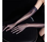 Bas d'huile brillants pour femme Microélasticité et design fin pour gants Aurora (M, gris)