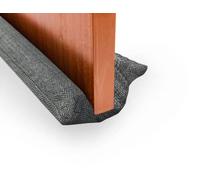 Bas en Tissu Isolant pour Portes et Fenêtres - Double Boudin en Tissu Réutilisable et Lavable, Isolation Acoustique, Froid, Vent, Lumière, Poussière, Pollen, Insectes. Réglable 80-90cm.