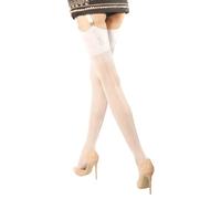 Bas Extensibles Avec Trou De Serrure Mélange Nylon Haut Antidérapant Confortable Design D'inspiration Rétro Hauts Cuisse Élastiques Respirants Hauts Cuisse Élastiques Respirants