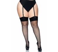 Bas jarretelles en Ã©lasthanne femme Leg Avenue Noir 1X/2X