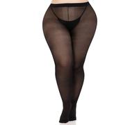 Bas jarretelles opaques en élasthanne plus femme Leg Avenue Noir Plus