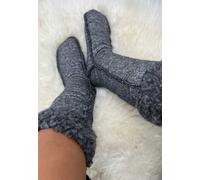 Bas Longs En Laine Mérinos Élastique Doux Lavage à la Main