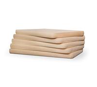 bas Lot de 5 planches à petit-déjeuner, en bois de hêtre naturel non traité, ustensiles de cuisine, pour le pain