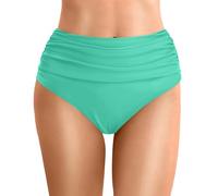 Bas Maillot De Bain Femme Maillots Culotte Taille Haute Menstruel Adolescente Gainante Ventre Plat Slip Short Menstruelle Regle Ado Shorty Flux Abondant Tanga Shorts String Bleu Marine,vert,M
