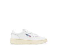 Bas medaille en cuir blanc E poudre E suede beige BIANCO 40