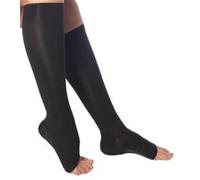 Bas médicaux classe 2 (K2) avec compression graduée 200 deniers, sans pointe (4, noir)