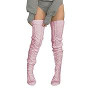 Bas mi-cuisse longs au-dessus du genou pour femme - Pour cosplay, festival, Halloween, mariage - Bleu sarcelle - 2024, Rouge, taille unique