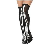 ATOSA collants d'os halloween noirs