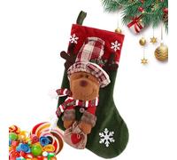 Bas pour Noël - Bas de Père Noël doux | Bas de Noël pour cheminée, décoration de Noël pour la famille et les