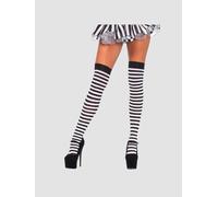 Bas rayures Cari noir et blanc