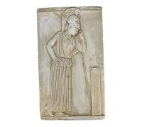 Bas-Relief of The Thoughtful Athena Pensive Mourning) Copie du musée grec