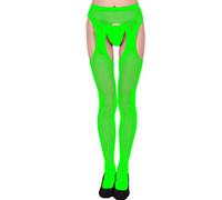 Bas Resille Femme Collant Danse Classique Chaud Noir Autofixant Sexy Collants Sculptants Mode De Contention Vetement Hiver Ouvert Opaque Érotique pour Porte-Jarretelles Chair Dessous,Vert-C