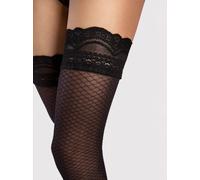 Bas sexy autofixant FIORE DOLCEZZA effet résille jarretière dentelle 20 DEN