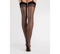 Bas sexy femme Fiore Diva 20 Den Couture pour porte jarretelles noir T2 T3 T4