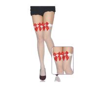 Bas Sexy Noeud Papillon En Maille Blanche Infirmière