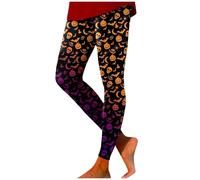 Bas Squellette Fluorescent Effrayant Legging Stretch sans Couture Collant Respirant Sport Pantalon Compression Couleur Unie Méditation Yoga Léger Confortable Second Peau Fête Running Femme