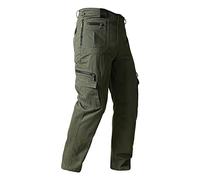 Bas Survetement Homme Vêtements Hiver Softshell de Chantier Trekking Stretch Pantalon Elastique Pantalon de Chasse Cargo Large Impermeable Pantalons de Randonnée Homme Vert armée 4XL