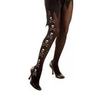 W WIDMANN MILANO Collants Party Fashion pour femmes tête de mort 40 DEN Halloween