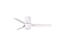Bas Ventilateur de plafond avec Éclairage LED & Télécommande Mini Punt Tub Blanc