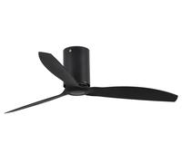 Bas Ventilateur de plafond avec Télécommande Mini Tube Noir mat Éco Fan DC