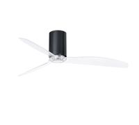 Bas Ventilateur plafond avec Télécommande Mini Tube Noir brillant Éco Fan DC
