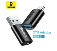Bas192.- Adaptateur de transfert de données USB OTG Type C, convertisseur femelle vers mâle, adaptateur de charge rapide pour ordinateur portable, Macbook, Samsung USB 3.1 TypeC to USB