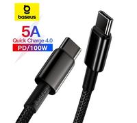 Bas192.- Câble USB de type C PD 100W pour recharge rapide, cordon de chargeur pour iPhone 15, Macbook, Samsung, Xiaomi Dark blue