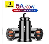 Bas192.- Chargeur de voiture USB, Charge rapide, Charge rapide, Xiaomi, iPhone 12, 13, 14, Pro, 30W, 4.0, 3.0, FCP, SCP, PD