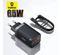 Bas192.- Chargeur rapide GaN pour ordinateur portable, 65W, 4.0, 3.0 Type C, PD, USB, QC4.0, 3.0, iPhone 14, 13