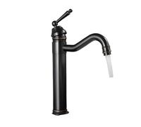 Bascade Antique Copper Basin Cold and Bathroom Robinet Waterer, Pont monté Tap Classic for Laundry Utility RV (02 Long)