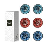 Bascuda® Lot de 6 petits bols en céramique | Petits bols à en-cas pour tapas, dessert, noix, olive, sauce soja, bols à sauce, ingrédients | Cadeaux décoratifs marocains espagnols mexicains | 8 cm