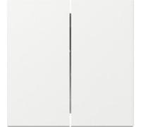 Bascule 2f droite blanc pur - Plaque de recouvrement blanc crème 349503
