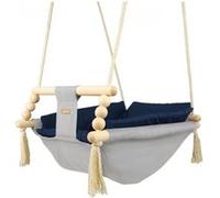 Bascule bébé couleur argent bleu marine G