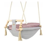 Bascule bébé couleur argent rose